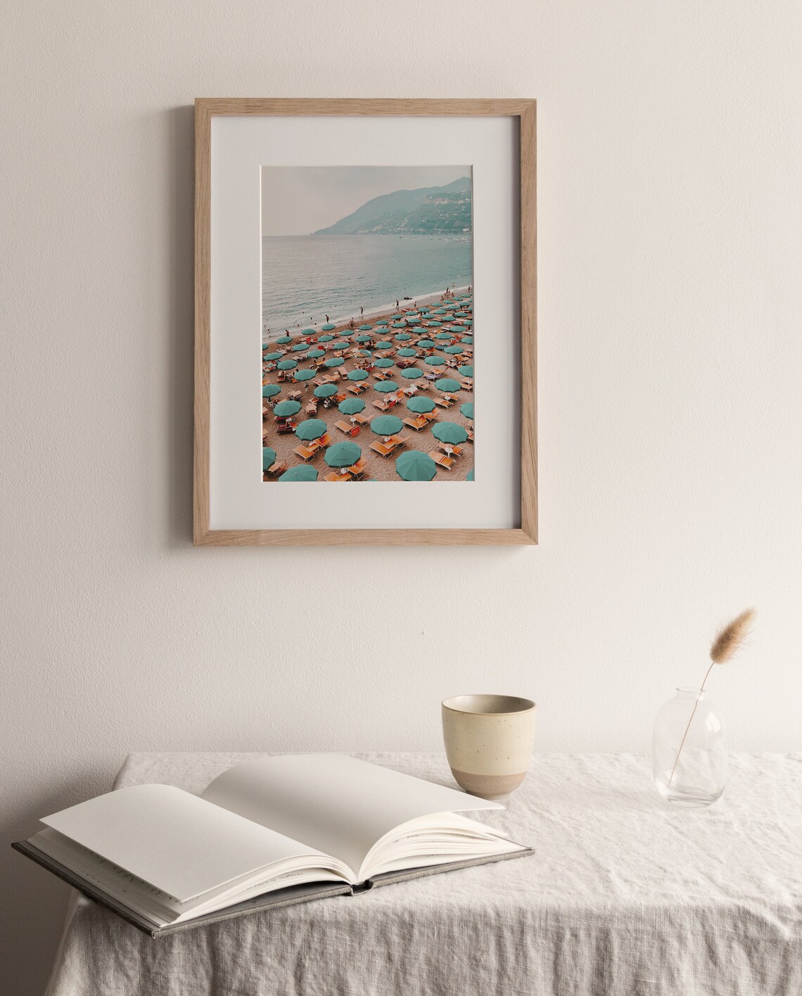 Summer Beach Aerial View, Italian Beach Travel Poster - Image 3