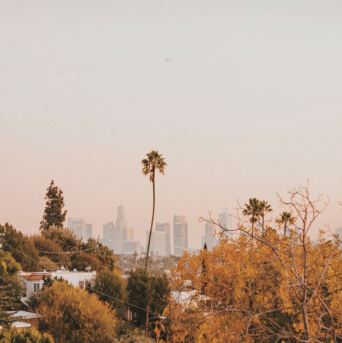 Hollywood California Sunset Art Print, City View - Image 2
