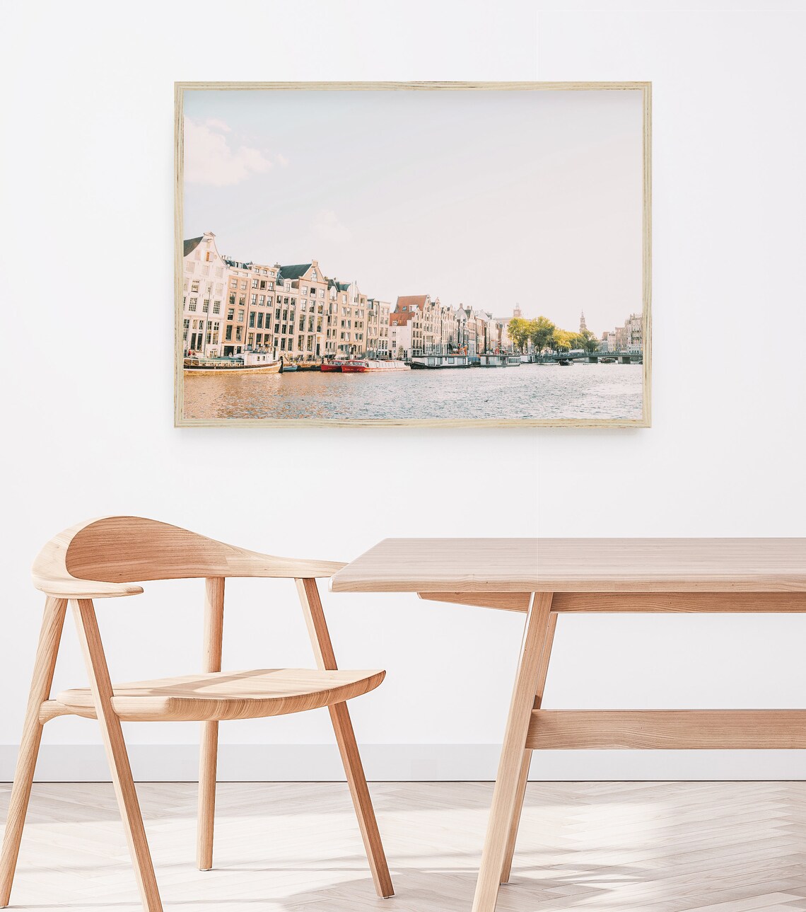 Amsterdam Boho Pastel Travel Poster, European City - Image 4