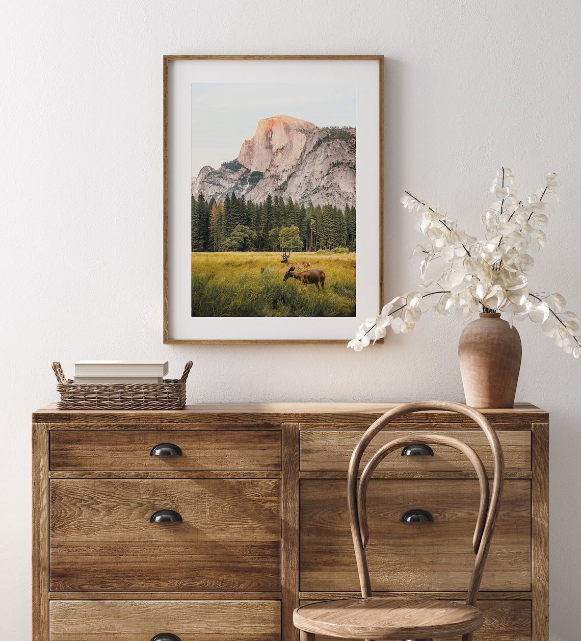 Deer in Meadow, Yosemite Wildlife Wall Art Print - Image 3