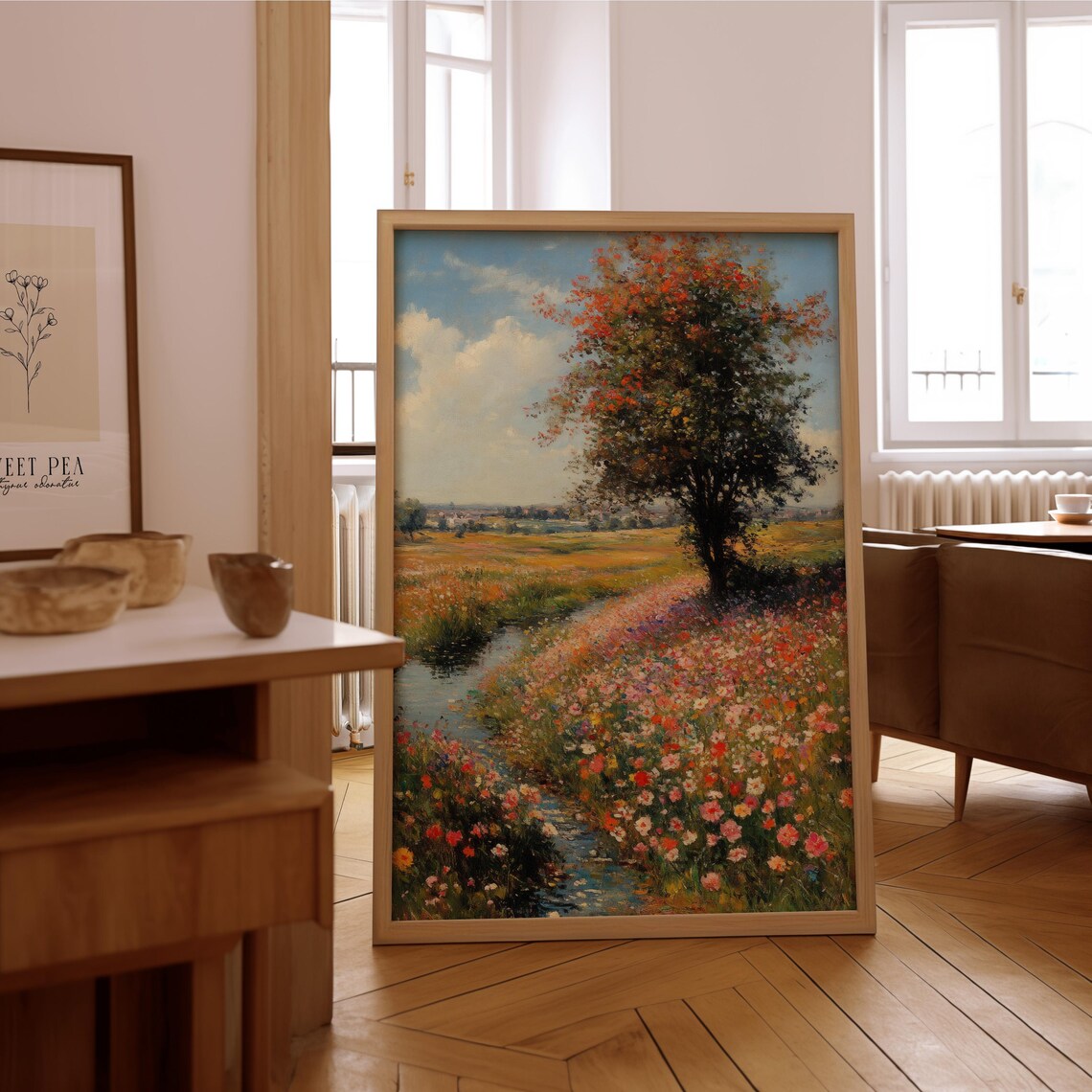 Impressionist Landscape Vintage Oil Painting Poster