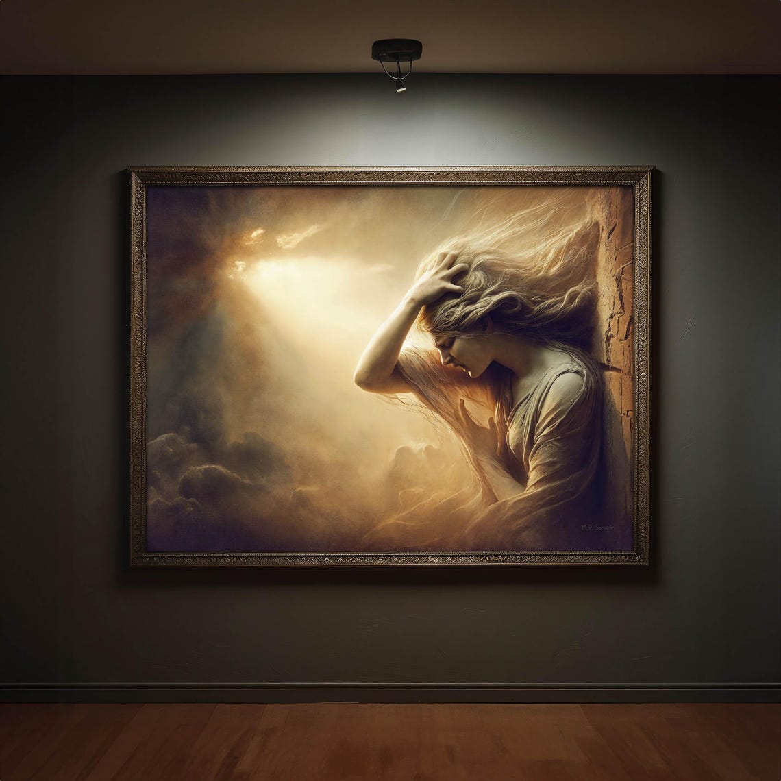 The Conversion Of St Mary Magdalene Repentance Crying Weeping Gothic Moody Religious Fine Art 059 - Image 6