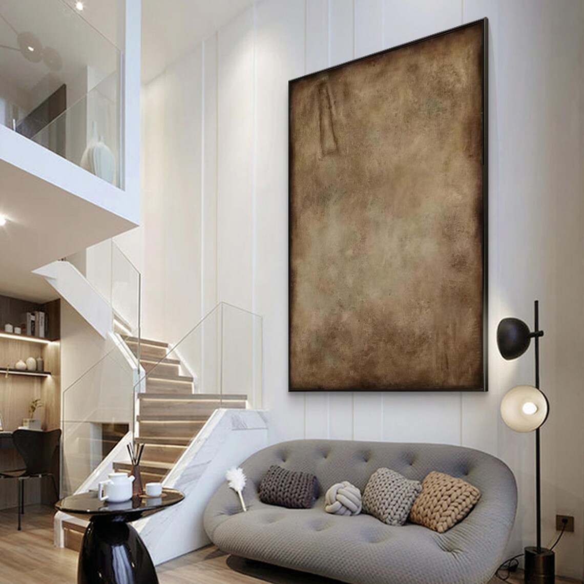 Brown Wabi Sabi Abstract Art Print, Neutral Modern - Image 5