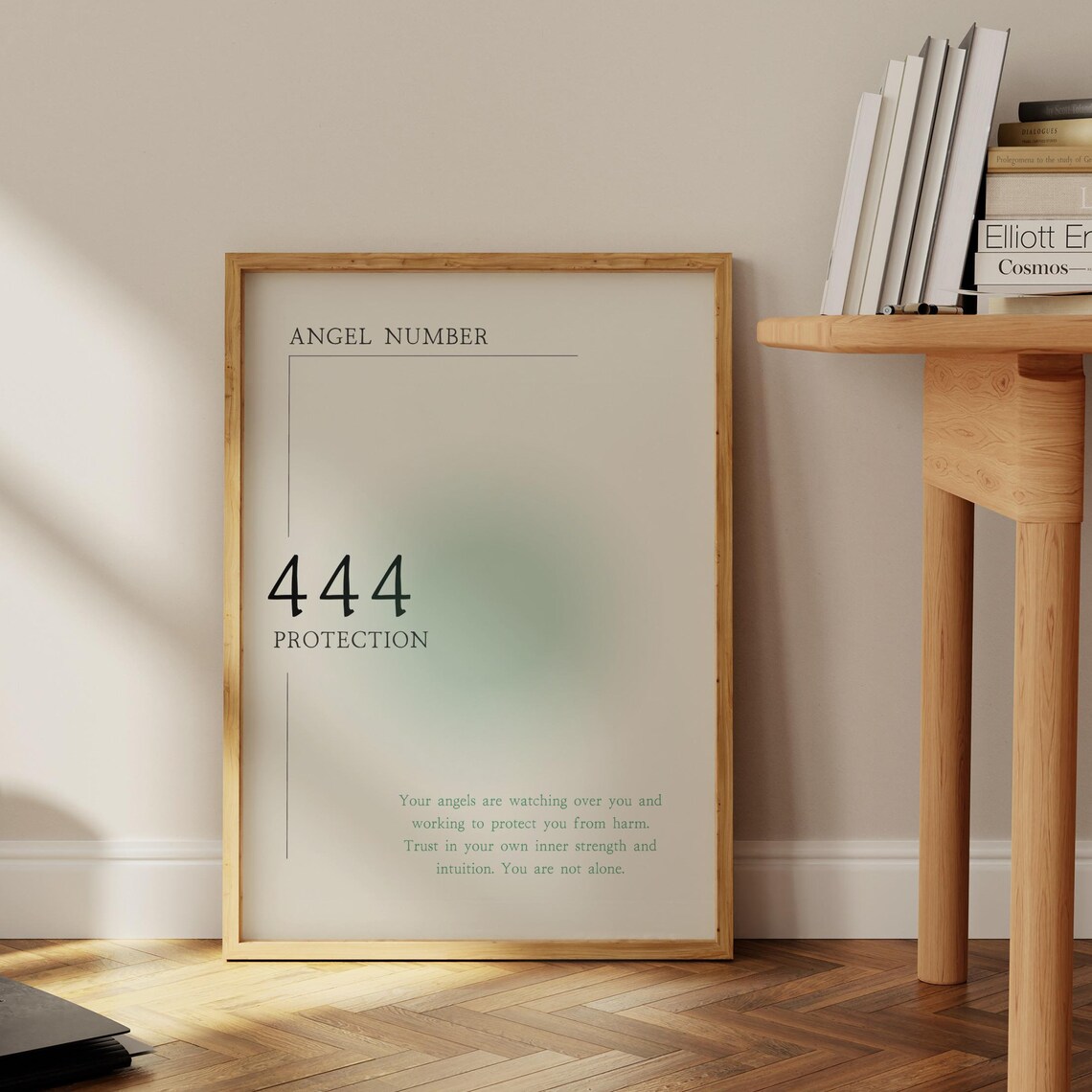 Angel Number 444 Minimalist Spiritual Poster