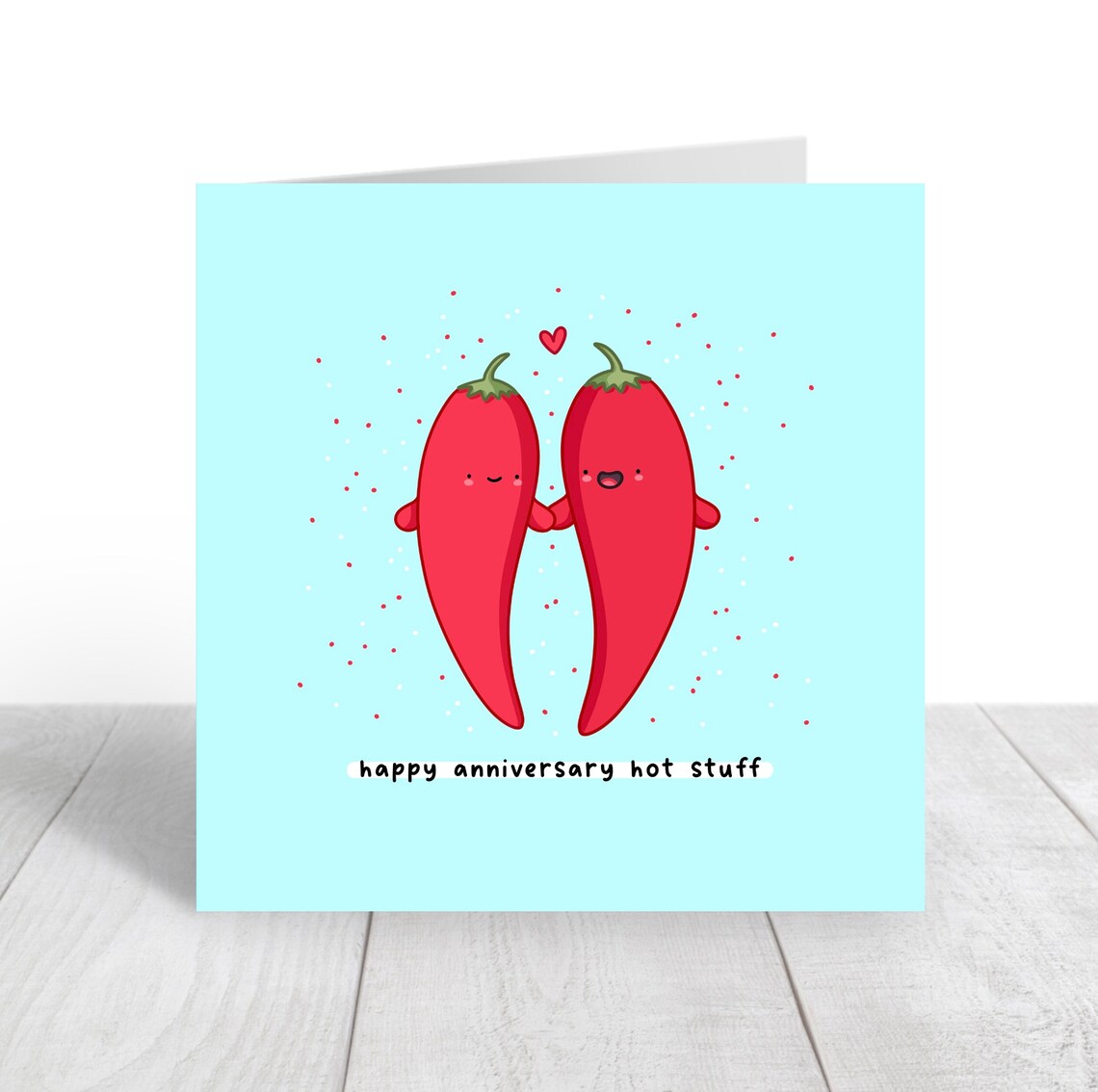 Happy Anniversary Hot Stuff Card Funny Pun Anniversary Card Punny Love Card Card For Partner - Image 4