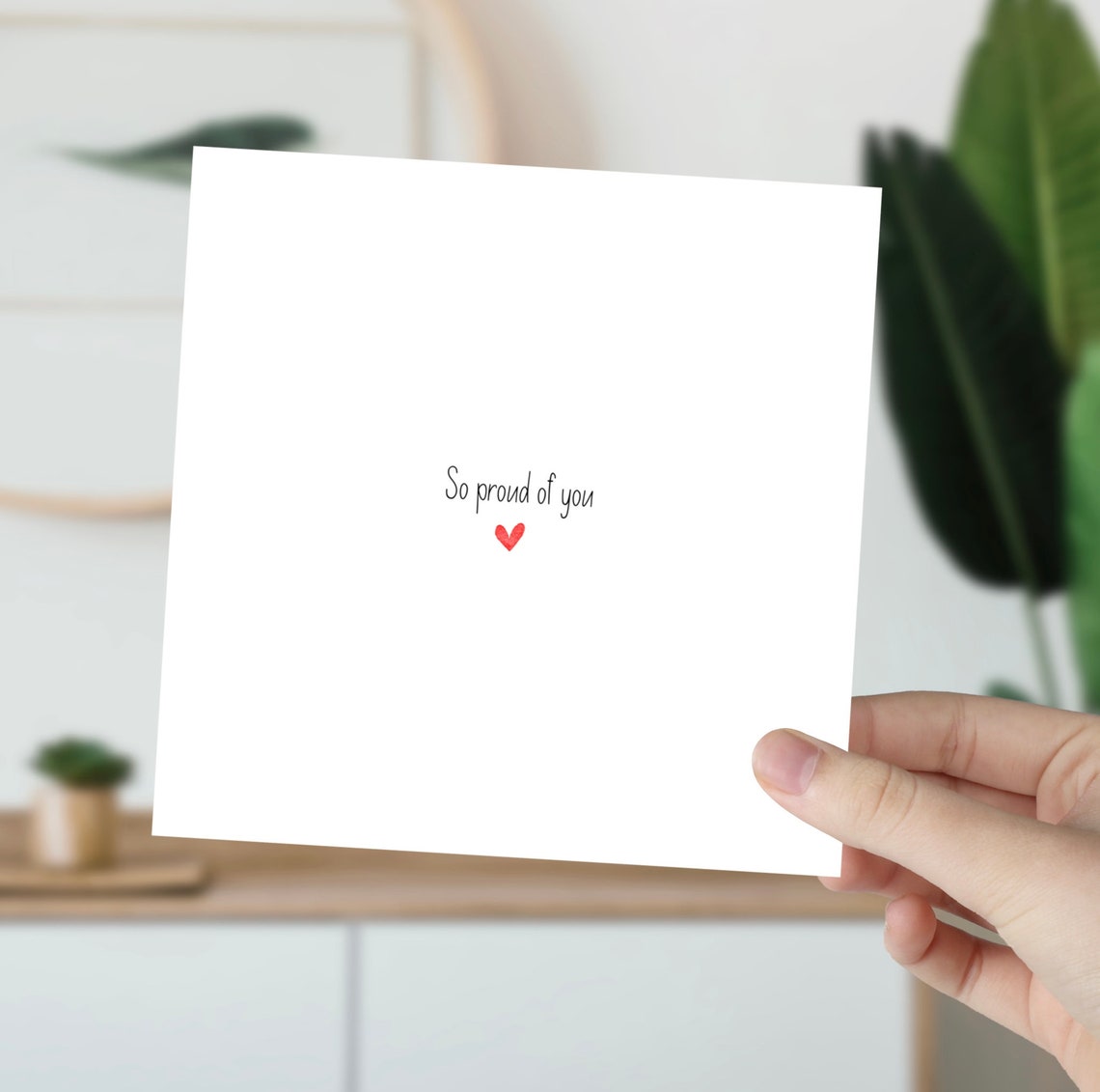 So Proud Of You Congratulations Card Red Heart Keepsake Wall Art