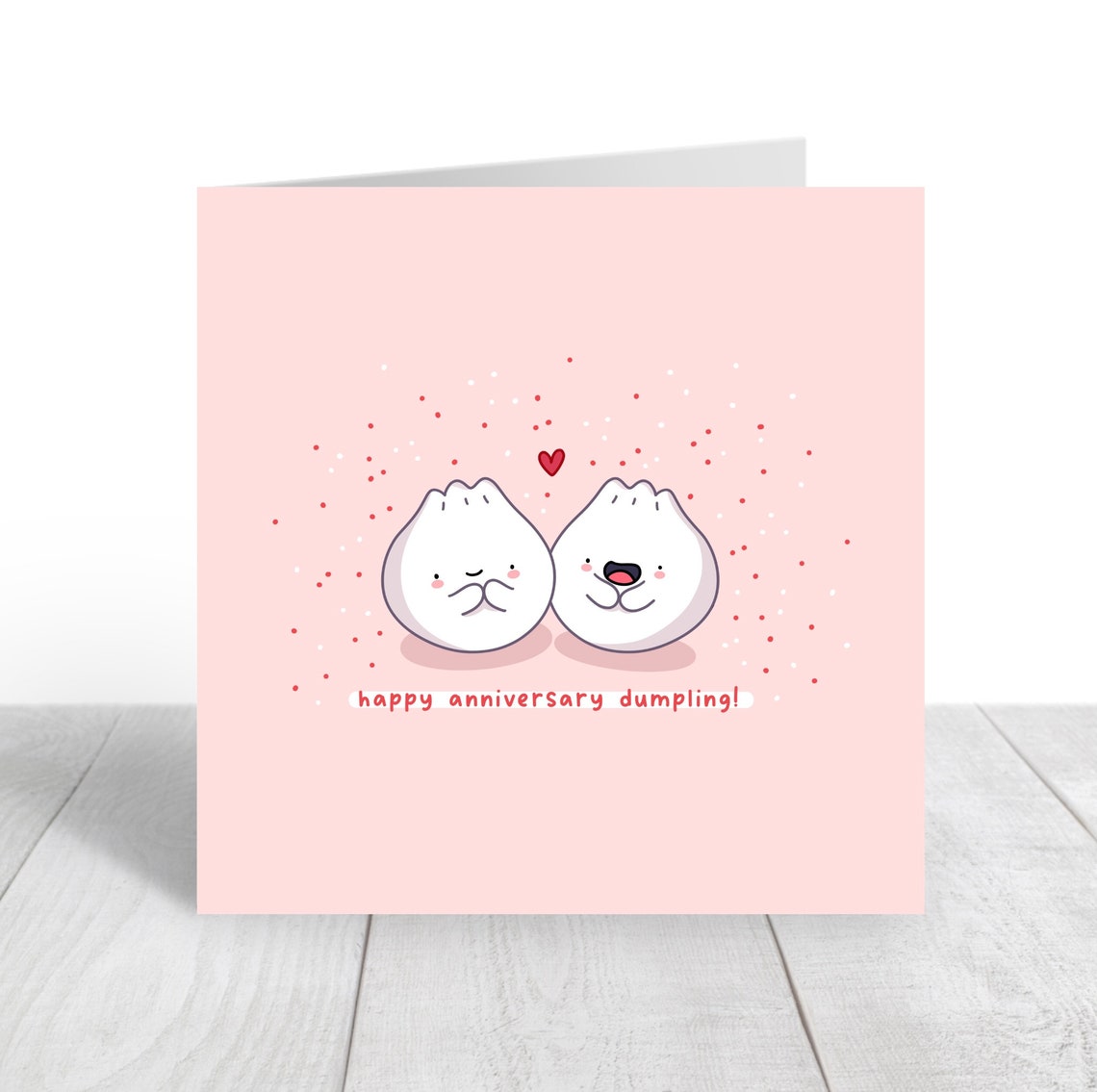 Happy Anniversary Dumpling Kawaii Dumpling Couple Love Poster - Image 2