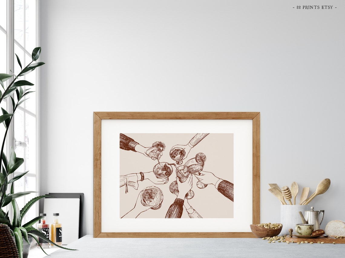 Cheers Print Cheers Art Cheers Sign Bar Cart Wall Decor Cocktail Print Bar Cart Art Bar Cart Print Cocktail Bar Art Bar Printables - Image 4