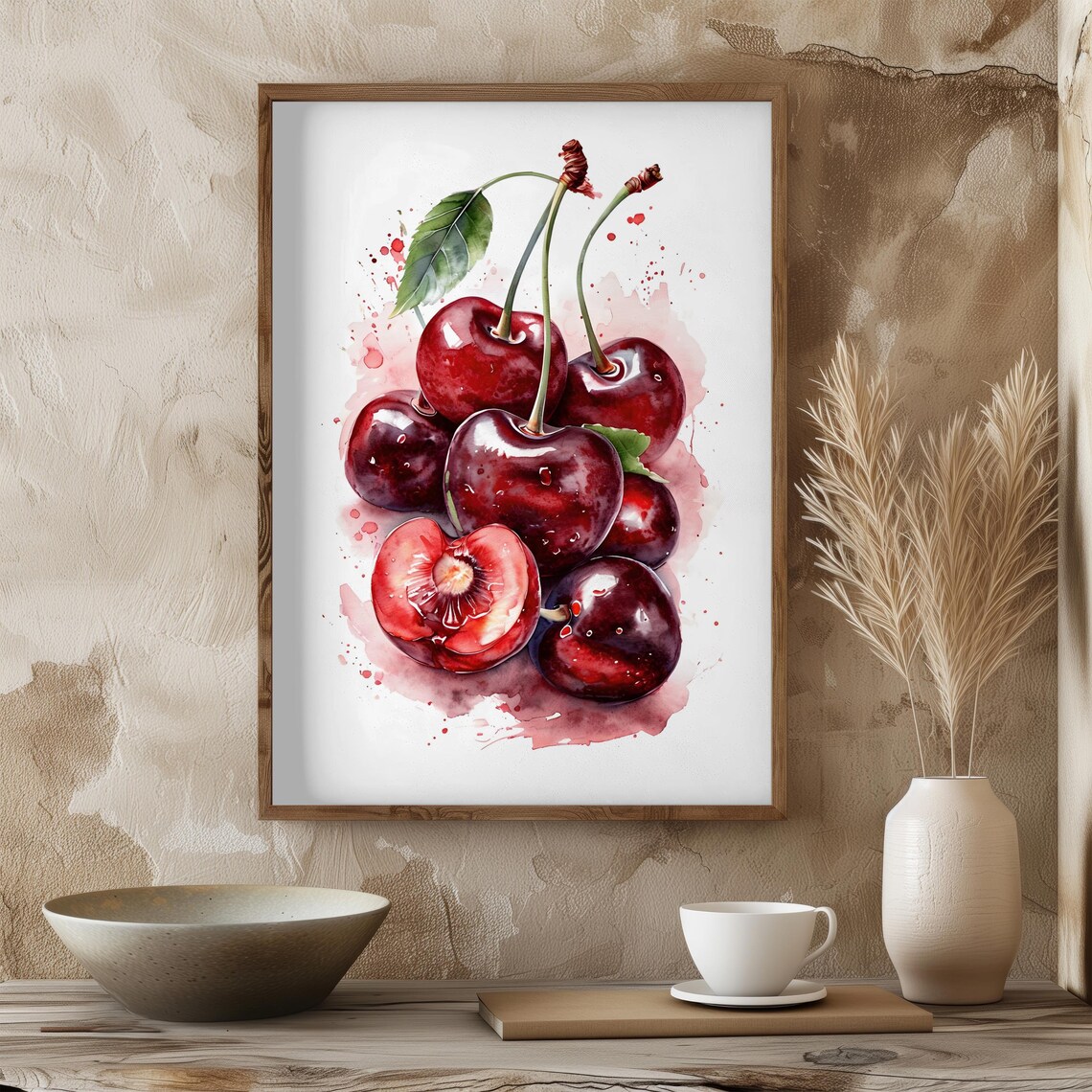 Cherry Art Print, Fresh Kitchen Dining Room Decor - Image 6