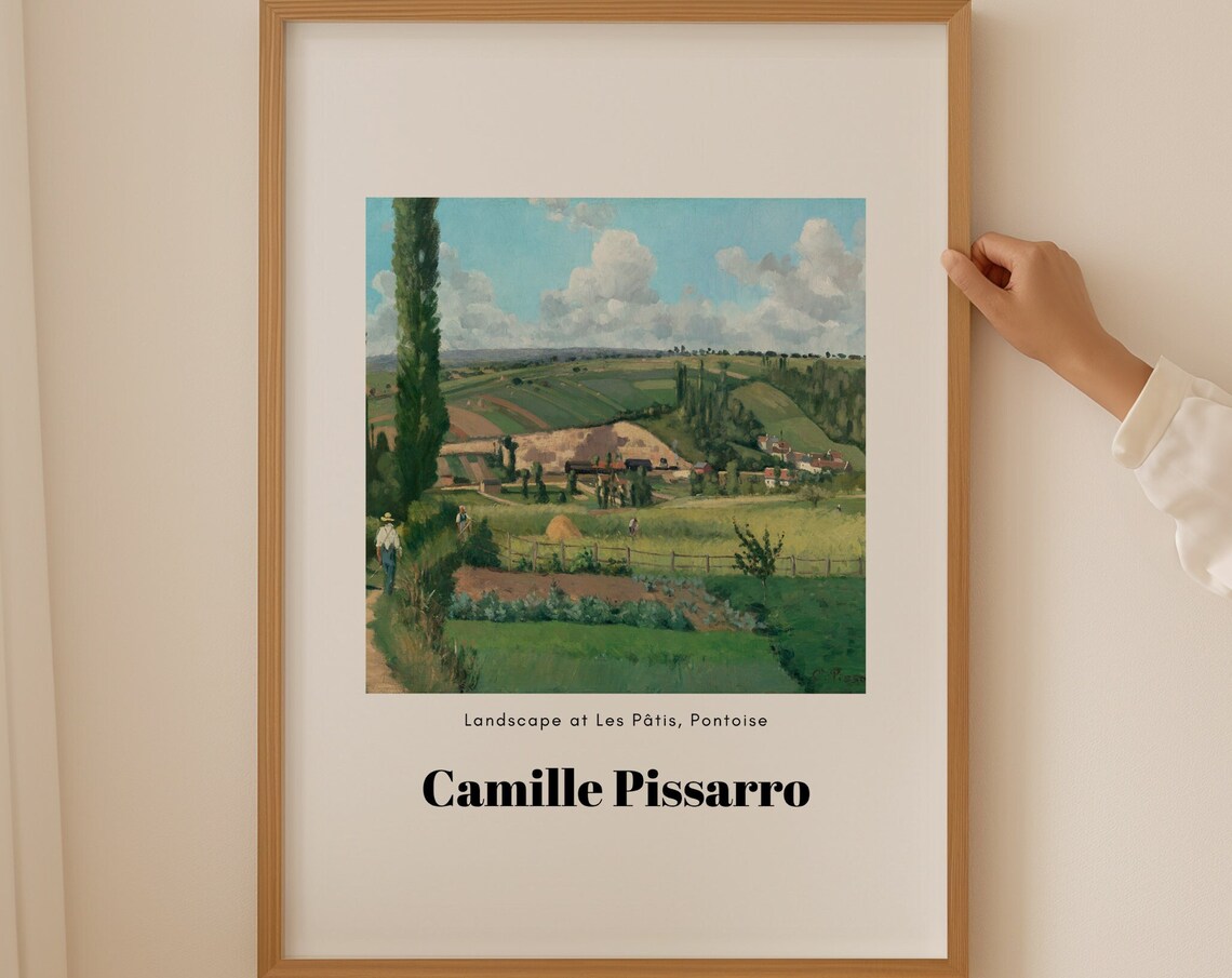 Camille Pissarro Les Patis Pontoise Landscape Impressionist Poster