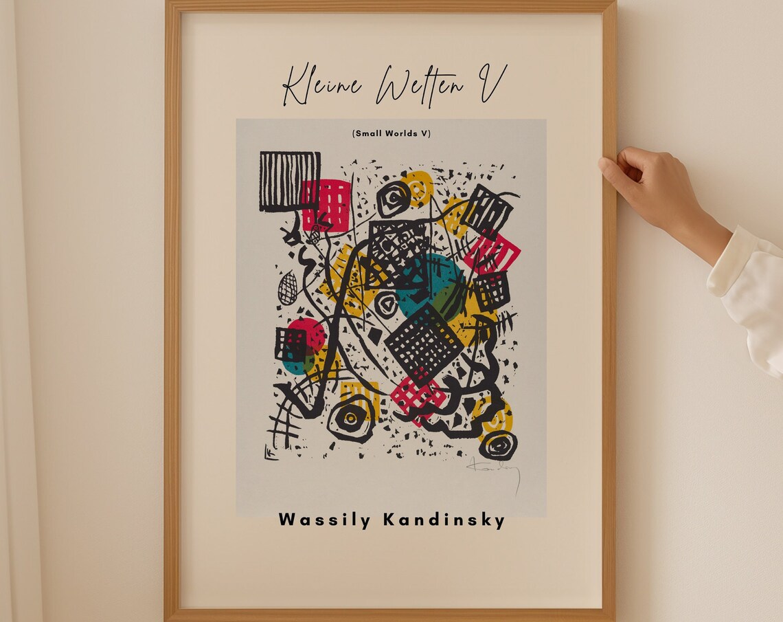 Wassily Kandinsky Kleine Welten V Small Worlds Color Art Poster