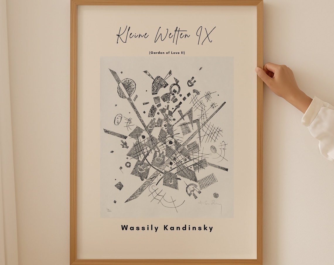Wassily Kandinsky Kleine Welten IX Garden of Love II Art Poster