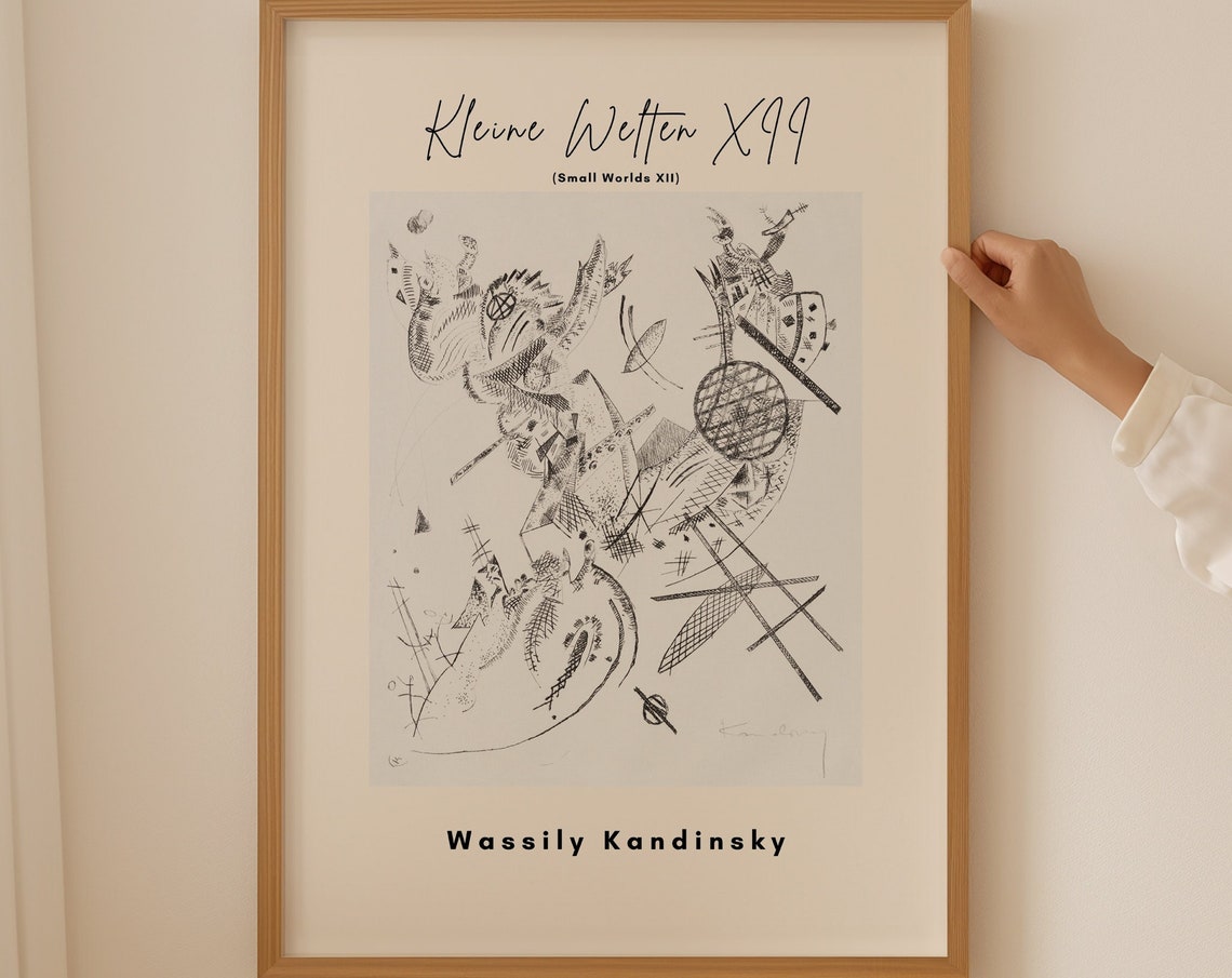 Wassily Kandinsky Kleine Welten XII Small Worlds Line Poster