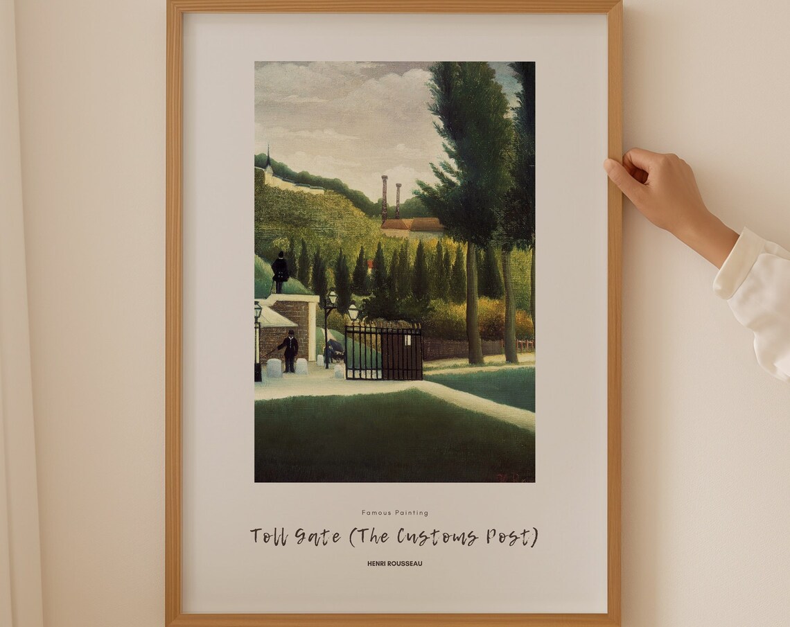 Henri Rousseau Poster Scene In Bagneux On The Outskirts Of Paris Realism Art Antique Decor Home Decoration Garden Poster