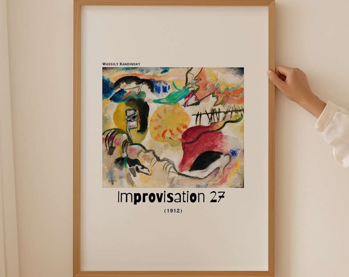 Wassily Kandinsky Improvisation 27 1912 Colorful Abstract Art Poster