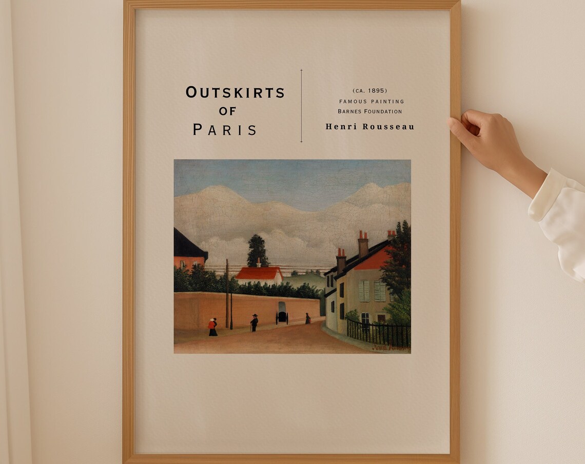 Henri Rousseau Poster Scene In Bagneux On The Outskirts Of Paris Realism Art Antique Decor Home Decoration Garden Poster