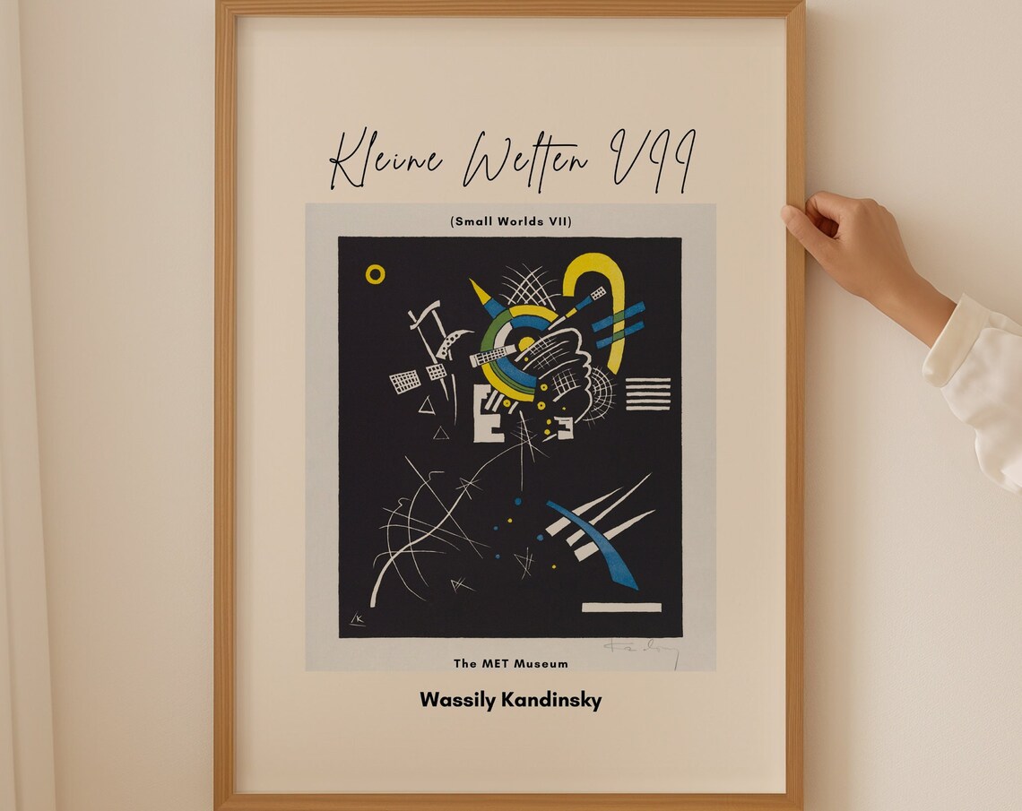 Wassily Kandinsky Kleine Welten VII Small Worlds Dark Art Poster