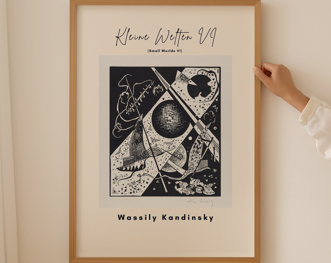 Wassily Kandinsky Kleine Welten VI Small Worlds Woodcut Poster