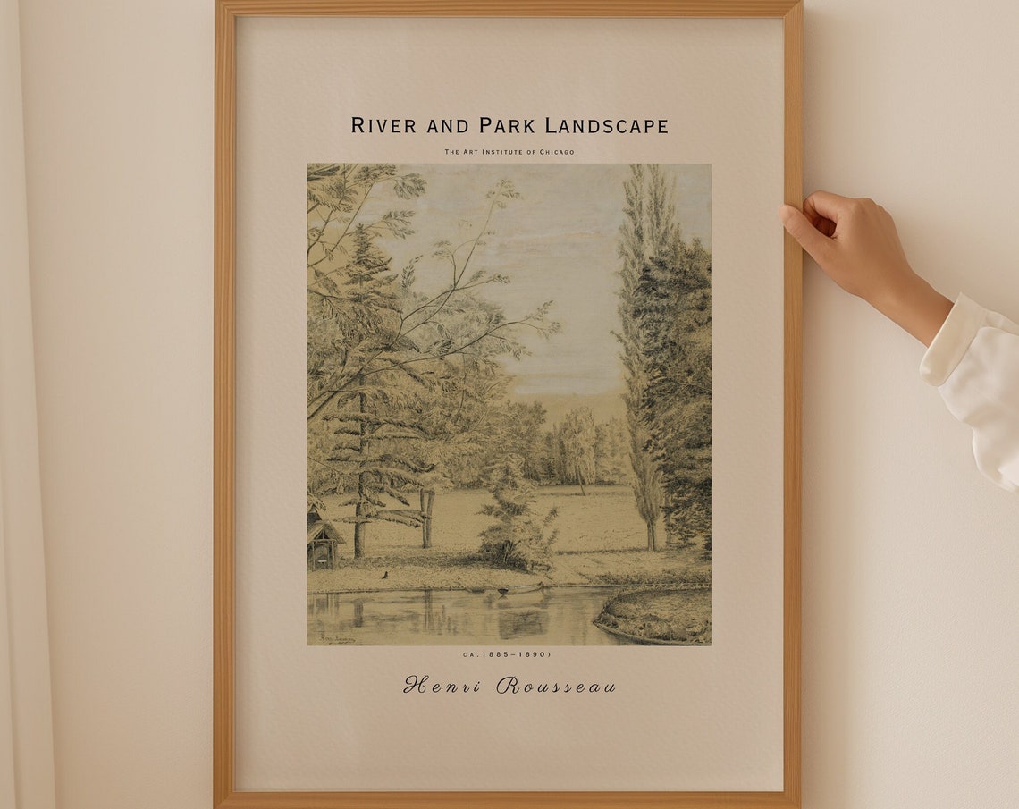Henri Rousseau Poster Scene In Bagneux On The Outskirts Of Paris Realism Art Antique Decor Home Decoration Garden Poster