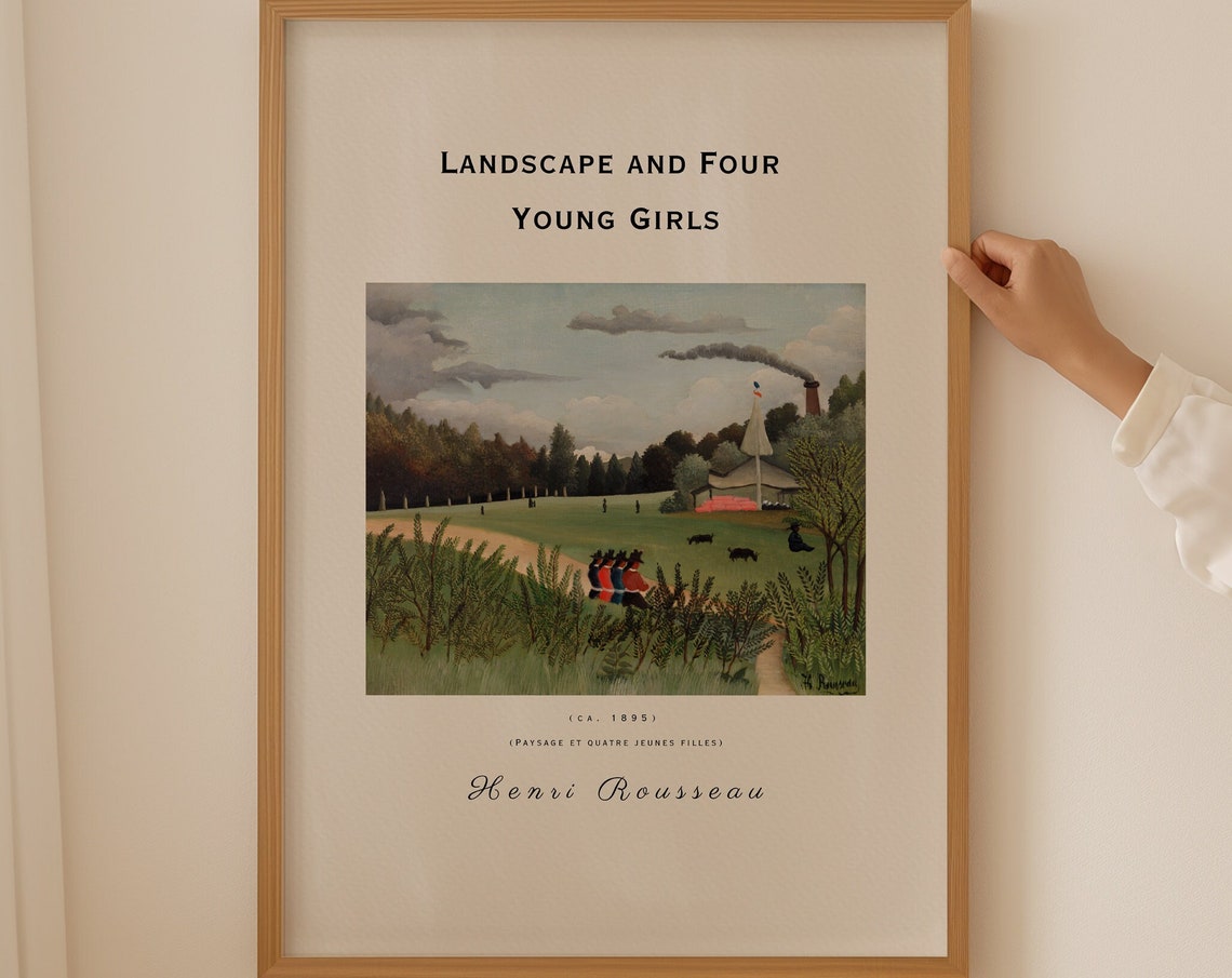 Henri Rousseau Poster Scene In Bagneux On The Outskirts Of Paris Realism Art Antique Decor Home Decoration Garden Poster