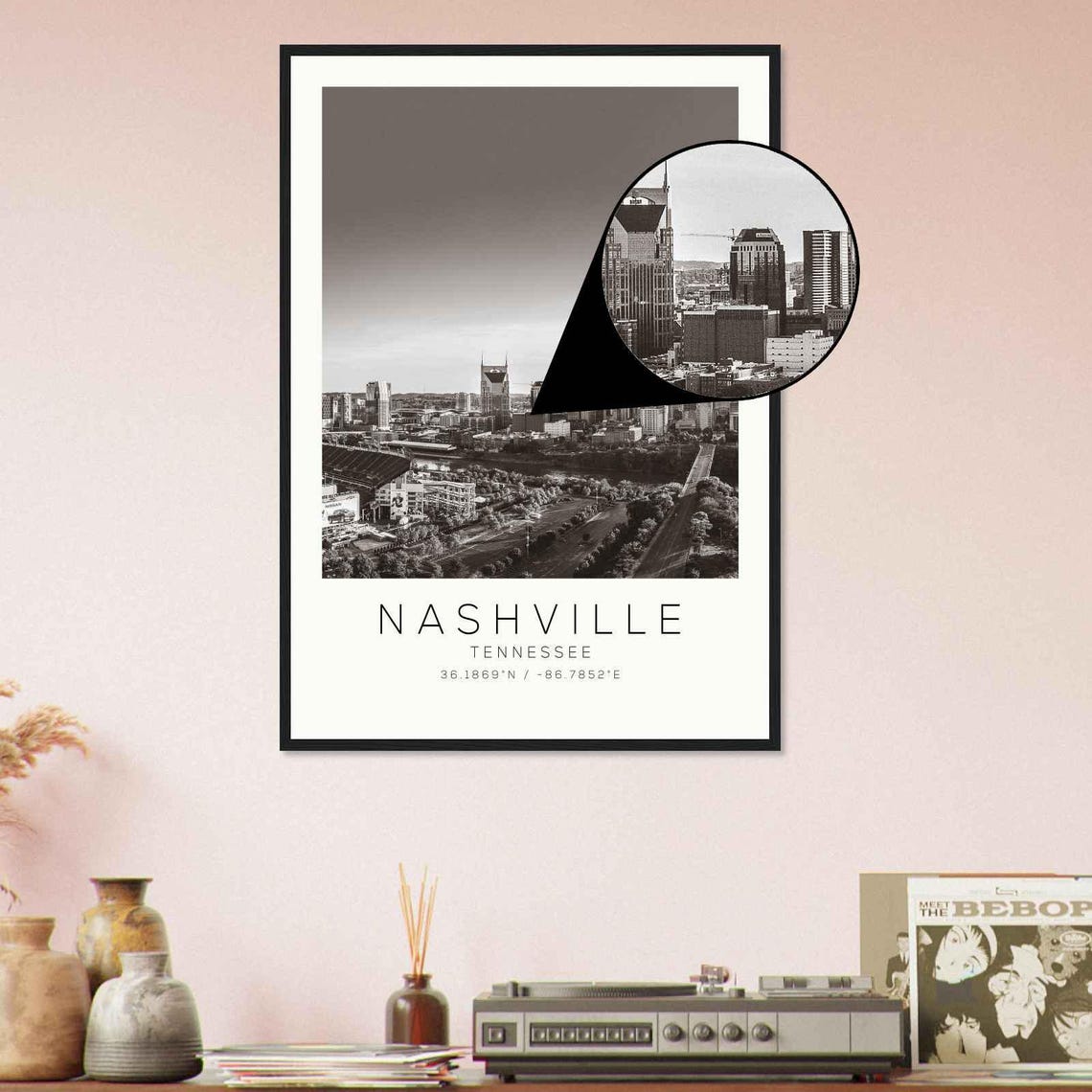 Nashville Tennessee Photo Travel Poster Nashville Travel Print Minimalist Travel Print Ds2 - Image 4