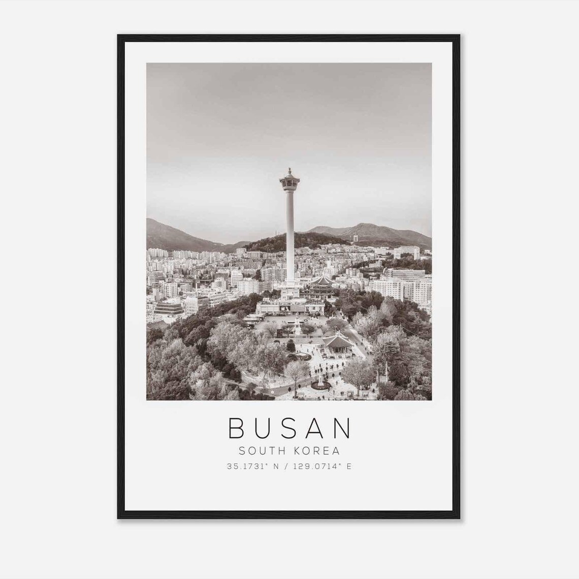 Busan South Korea Minimalist Travel Poster Print