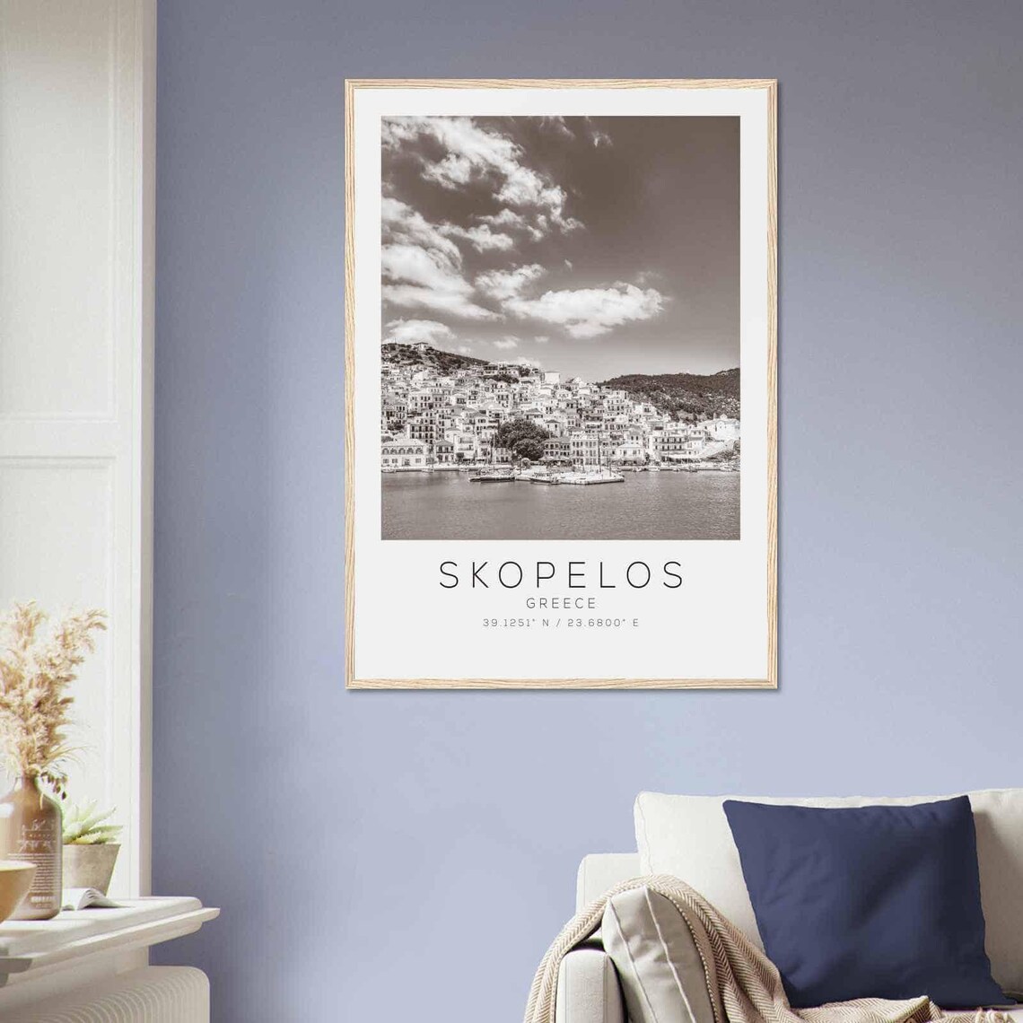 Skopelos Greece Minimalist Travel Poster Print - Image 2