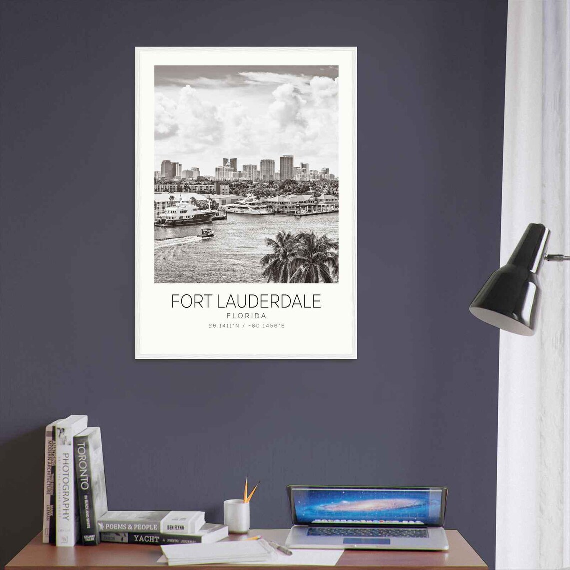 Fort Lauderdale Florida Photo Travel Poster Fort Lauderdale Travel Print Minimalist Travel Print - Image 3