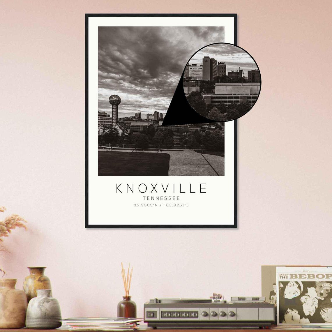 Knoxville Tennessee Ds1 Photo Travel Poster Knoxville Tennessee Travel Print Minimalist Travel Print - Image 4