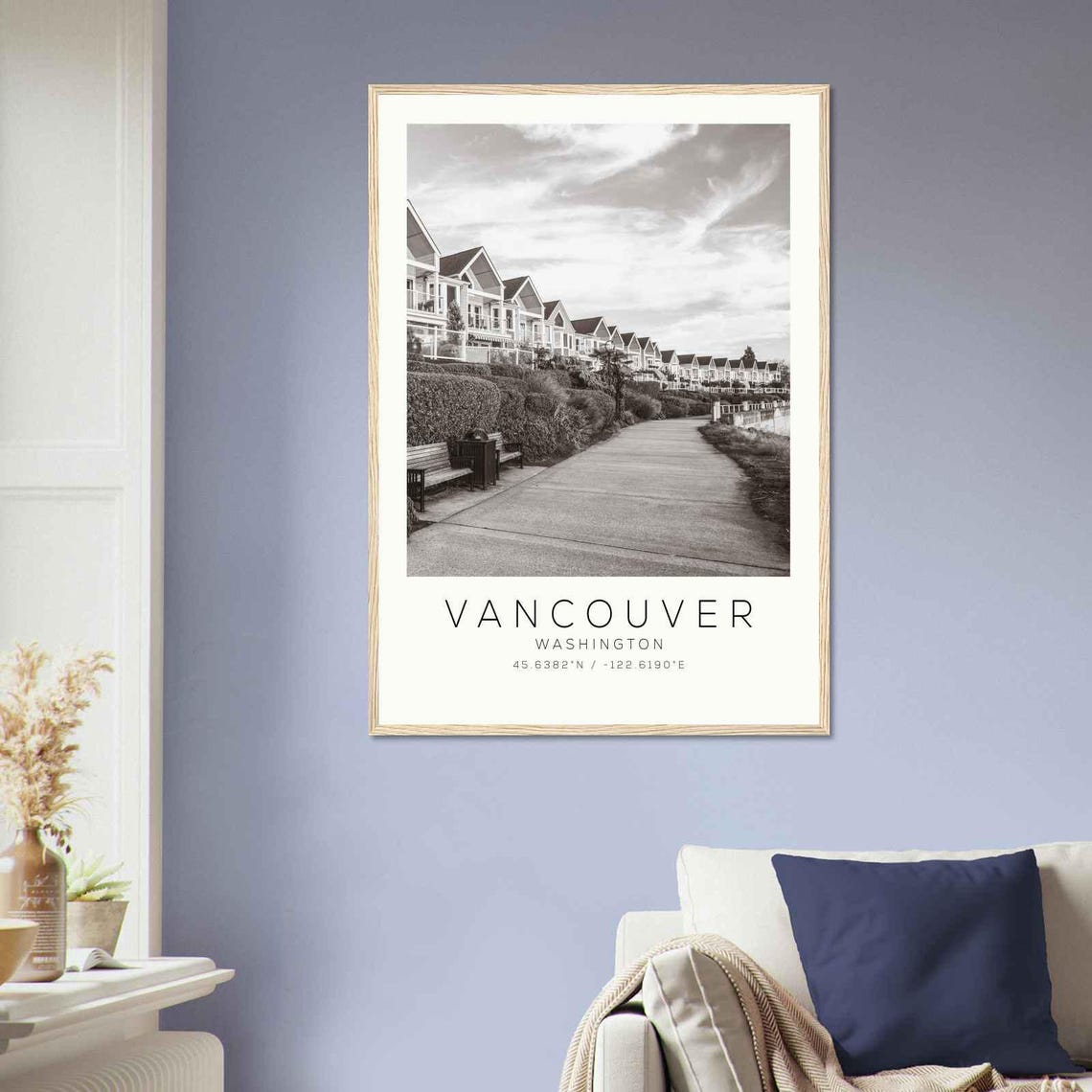 Vancouver Washington Waterfront Promenade Homes Photo Travel Poster - Image 2