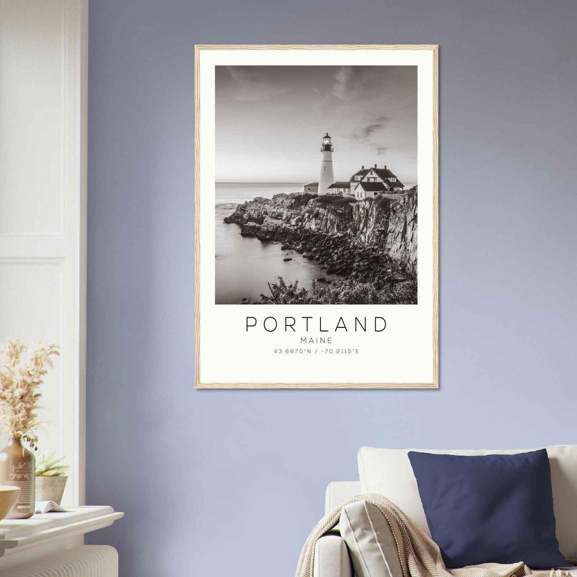 Portland Maine Photo Travel Poster Portland Travel Print Minimalist Travel Print Ds1 - Image 2