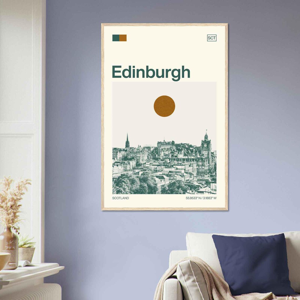 Edinburgh Scotland Minimalist Travel Poster - Image 2