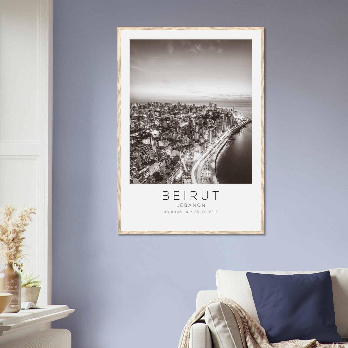 Beirut Lebanon Minimalist Travel Poster, Art Print - Image 2