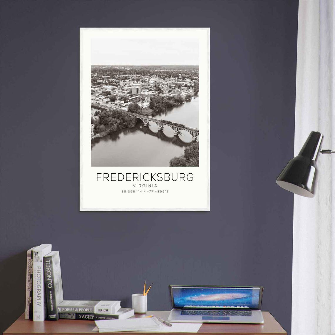 Fredericksburg Virginia Photo Travel Poster Fredericksburg Travel Print Minimalist Travel Print - Image 3