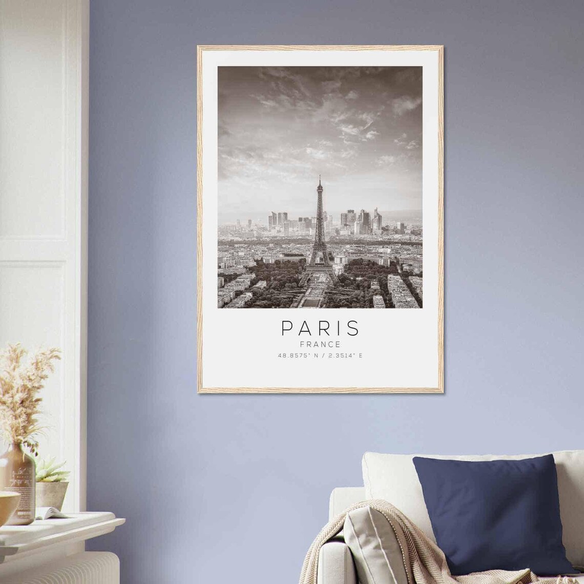 Paris France Minimalist Travel Poster Print - Image 2