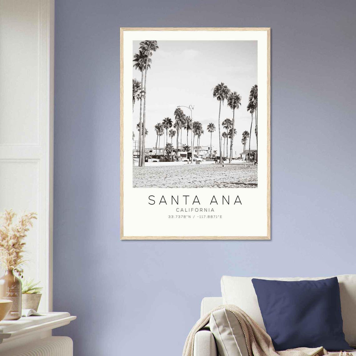 Santa Ana California Photo Travel Poster Santa Ana Travel Print Minimalist Travel Print Ds1 - Image 2