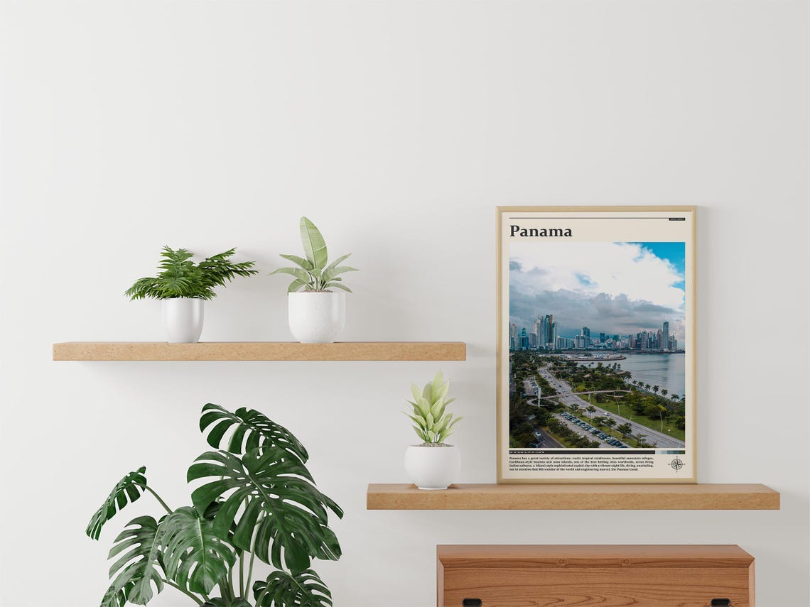 Panama City Skyline Aerial Waterfront Bay Photography Poster - Image 3