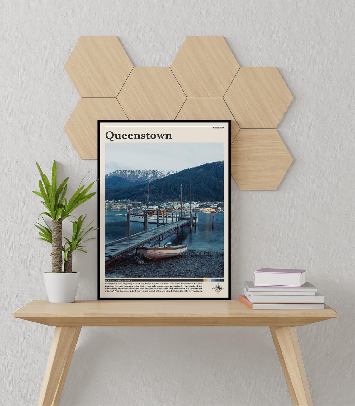 Queenstown Print Queenstown Wall Art Queenstown Poster Queenstown Photo Queenstown Poster Print New Zealand Travel Art - Image 3