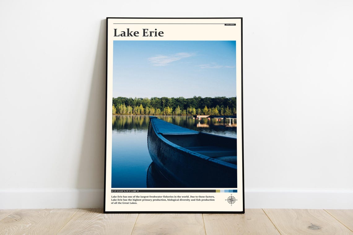 Travel Photography Lake Erie Print Lake Erie Wall Art Lake Erie Poster Lake Erie Photo Lake Erie Poster Print North America