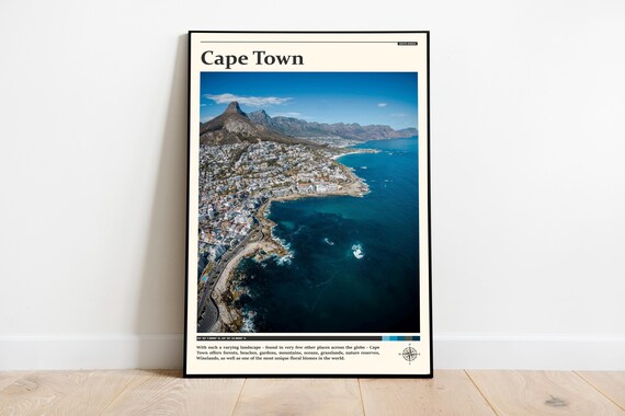 Cape Town Print Cape Town Wall Art Cape Town Poster Cape Town Photo Cape Town Poster Print South Africa Wall Decor