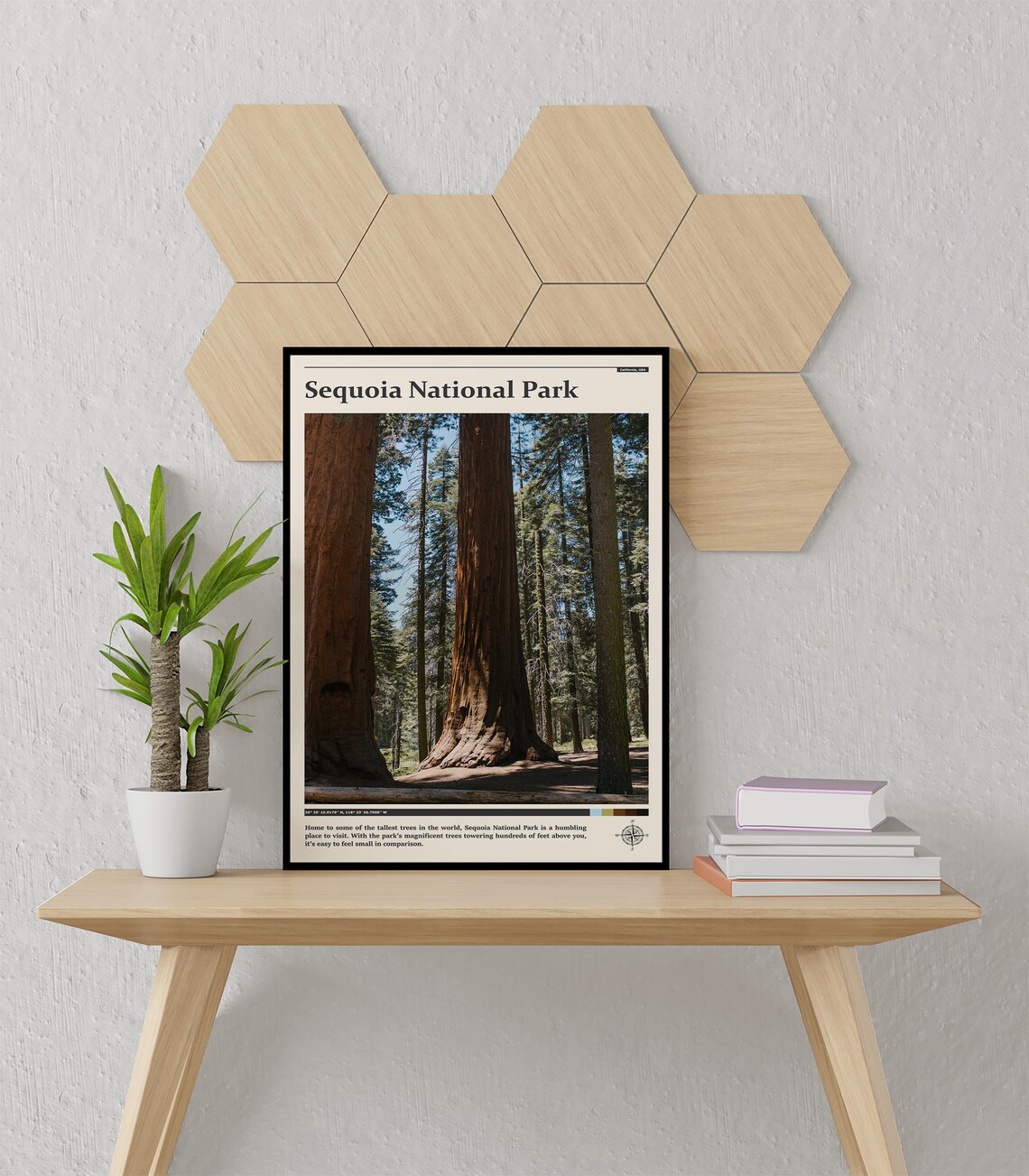Sequoia National Park Giant Redwood Trees Forest Photography Poster - Image 3