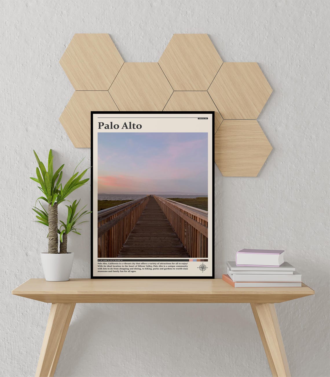 Travel Photography Palo Alto Print Palo Alto Wall Art Palo Alto Poster Palo Alto Photo California Wall Decor - Image 3