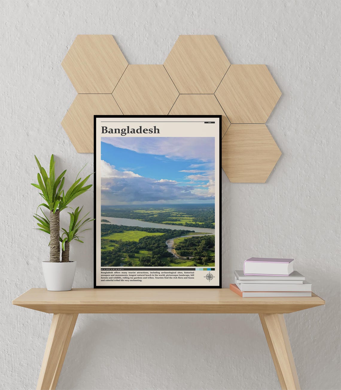 Bangladesh Print Bangladesh Wall Art Bangladesh Poster Bangladesh Photo Bangladesh Poster Print Bangladesh Decor Travel Wall Art - Image 3
