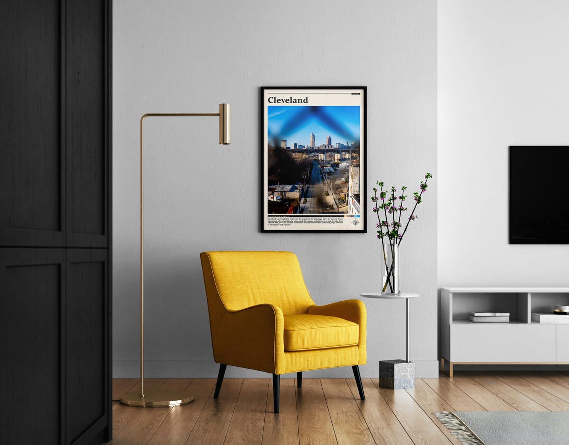 Travel Photography Cleveland Print Cleveland Wall Art Cleveland Poster Cleveland Photo Cleveland Poster Print Cleveland Decor - Image 2