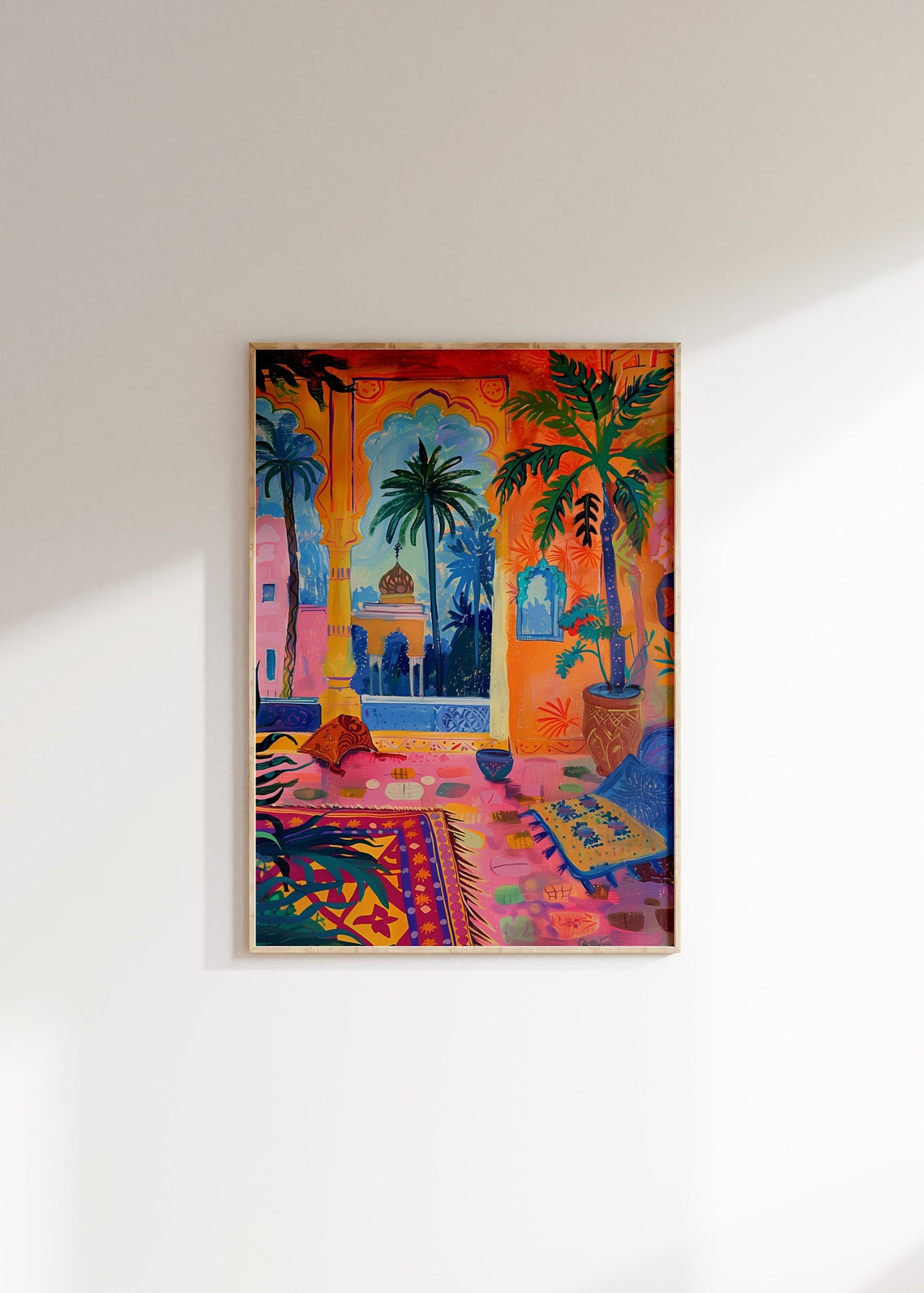 Indian Botanical and Floral City Poster Print - Image 4