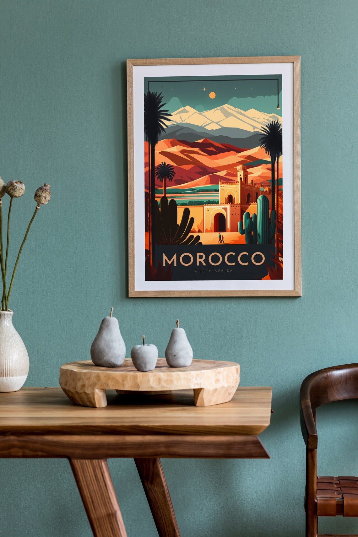 Morocco Travel Poster, World Cultural Art Print - Image 2
