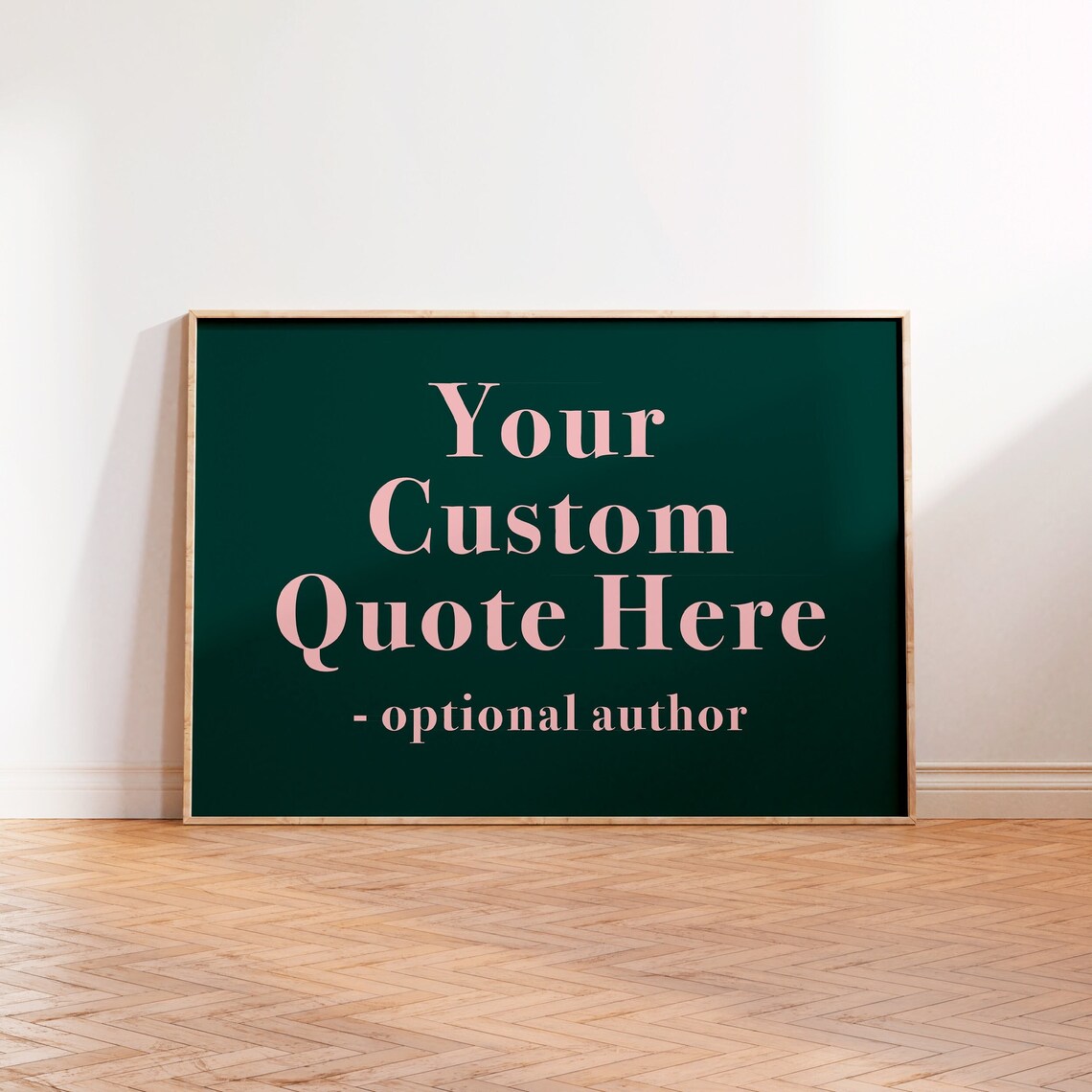 Personalized Typography Quote Art Print, Custom Text