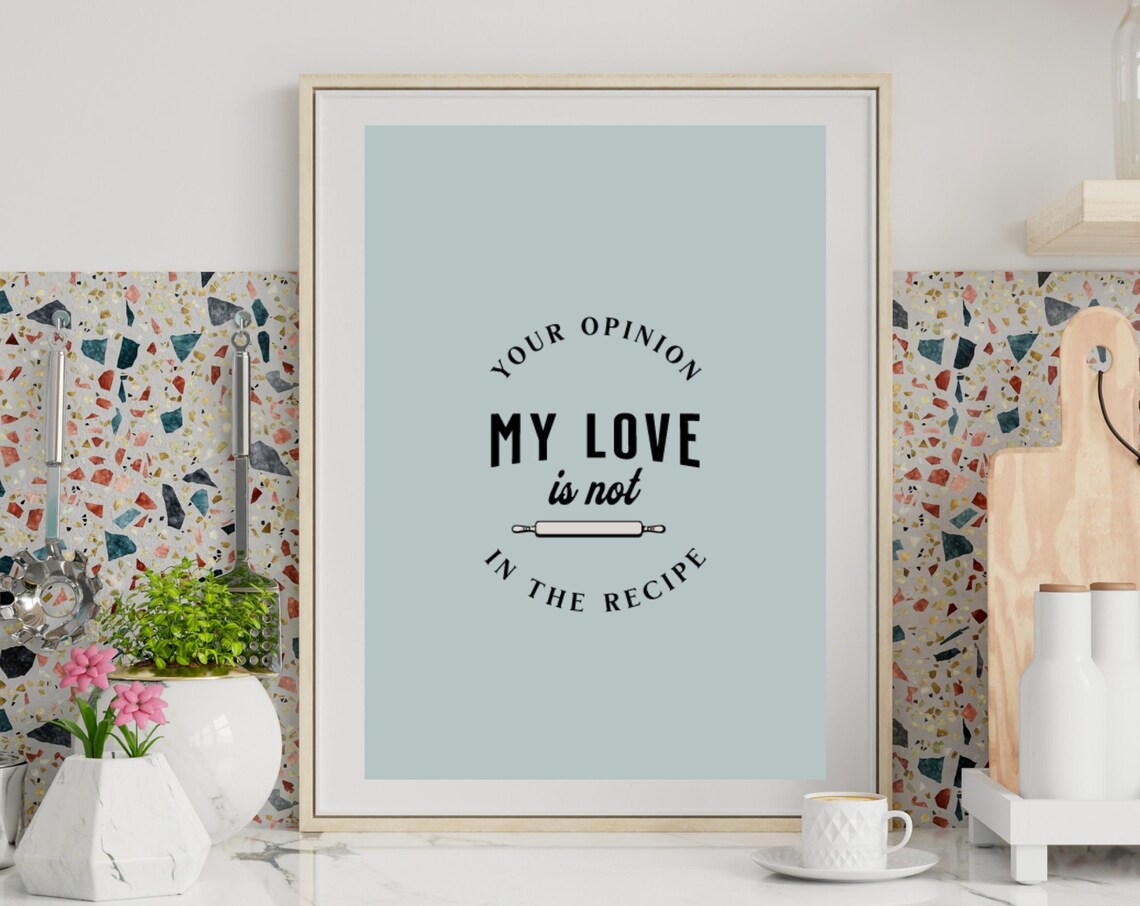 Kitchen Art Print, Funny Kitchen Wall Art