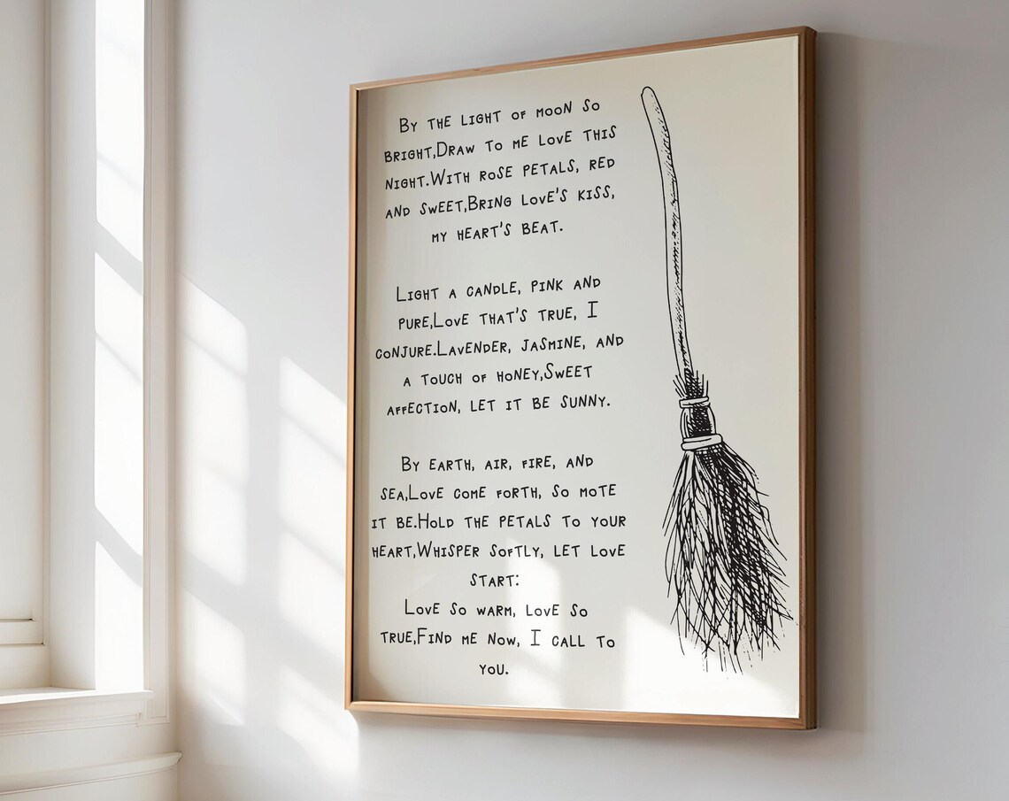 Love Spell Witch Spell Witch Decor Witchy Decor Spell Book Spell For Love Witch House Decor Witch Spell Witchcraft - Image 3