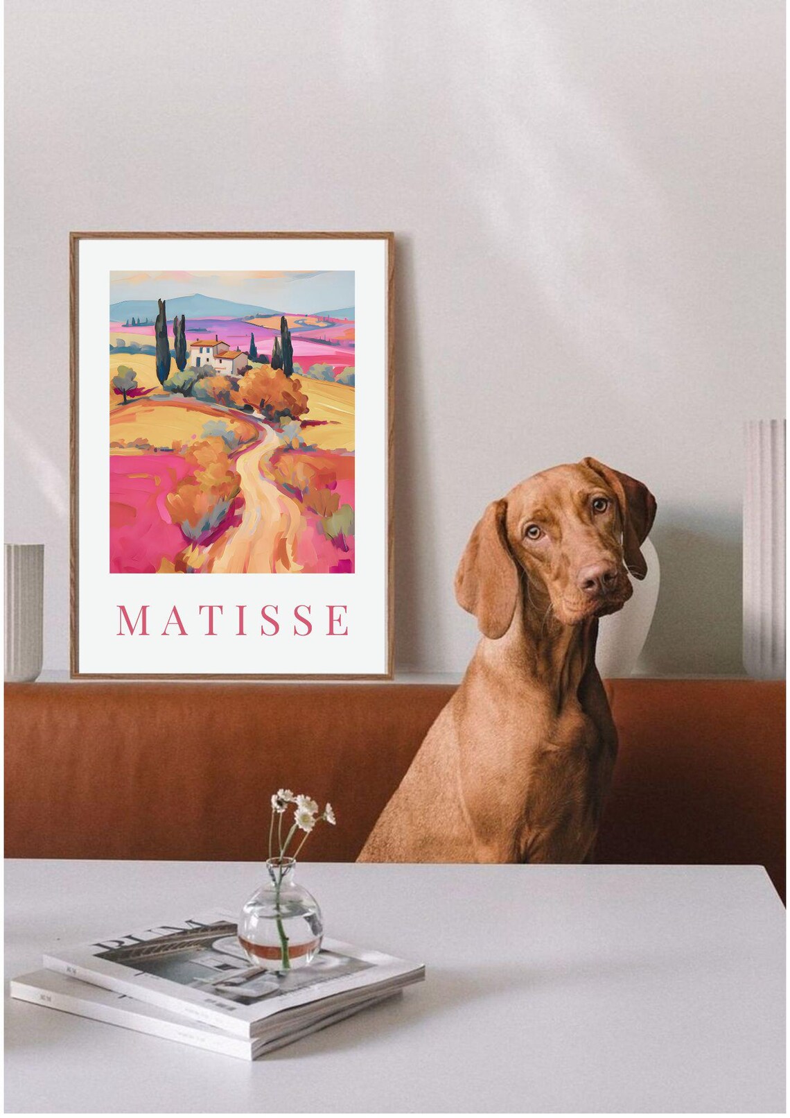 Matisse Countryside Villa Landscape Painting Pink Orange Wall Art Poster - Image 2